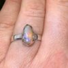 Opal Ring ~ Small Free Form Opal Ring ~ 925 Sterling Silver Opal Ring ~ October Birthday ~ xmasgift for Her ~ Stacking Ring